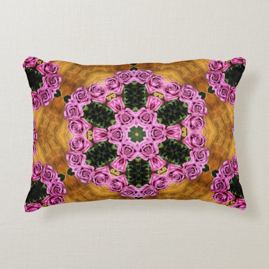 Pink Prancing Posies   アクセントクッション (正面)