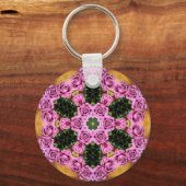 Pink Prancing Posies キーホルダー (正面)