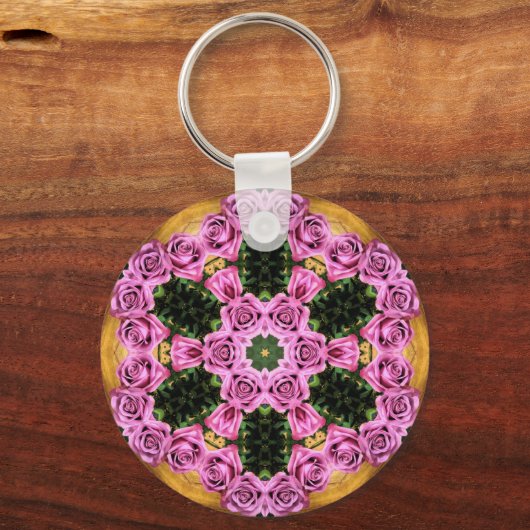 Pink Prancing Posies   キーホルダー (正面)