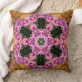 Pink Prancing Posies クッション (ブランケット)