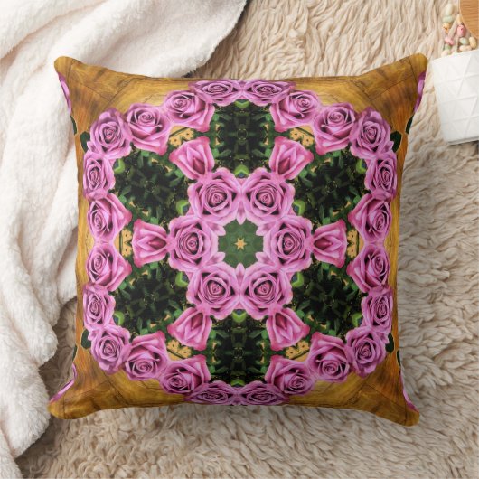 Pink Prancing Posies   クッション (ブランケット)