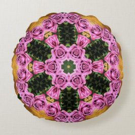 Pink Prancing Posies   ラウンドクッション