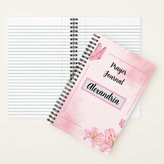 Pink Prayer Journal ノートブック (内側)