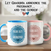 Pink Pregnancy Announcement New Grandma  マグカップ