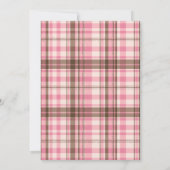 Pink Preppy Equestrian Derby Girl Birthday Party 招待状 (裏面)