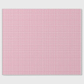 Pink Preppy Gingham Hearts- Wrapping Paper Roll ラッピングペーパー (フラット)