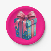 Pink Present ペーパープレート (正面)