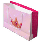 Pink Princess Birthday Gift Bag ラージペーパーバッグ (正面アングル)