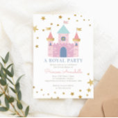 Pink Princess Birthday Party Invitation シーズンカード