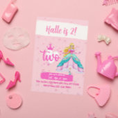 Pink Princess Doll, 2nd Birthday 招待状