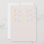 Pink Princess Fairytale Magical Castle Birthday  招待状 (裏面)