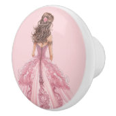Pink Princess Girl's Girly Ceramic Knob セラミックノブ (右)