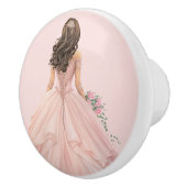Pink Princess Girl's Girly Ceramic Knob セラミックノブ (右)