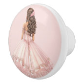 Pink Princess Girl's Girly Ceramic Knob セラミックノブ (右)