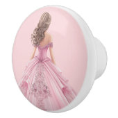 Pink Princess Girl's Girly Ceramic Knob セラミックノブ (右)