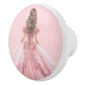Pink Princess Girl's Girly Ceramic Knob セラミックノブ (右)