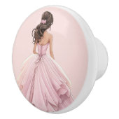 Pink Princess Girl's Girly Ceramic Knob セラミックノブ (右)