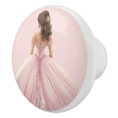 Pink Princess Girl's Girly Ceramic Knob セラミックノブ (右)