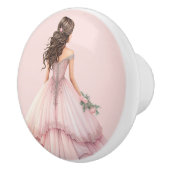 Pink Princess Girl's Girly Ceramic Knob セラミックノブ (右)