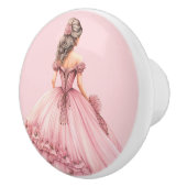 Pink Princess Girl's Girly Ceramic Knob セラミックノブ (右)
