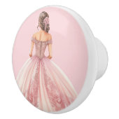 Pink Princess Girl's Girly Ceramic Knob セラミックノブ (右)