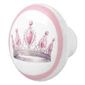 Pink Princess Tiara Girly Ceramic Knob セラミックノブ (右)