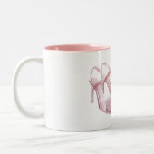Pink Puffs High Heels ツートーンマグカップ (左)