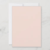 Pink Pumpkin Floral Bow Baby Shower 招待状 (裏面)