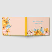 pink pumpkin patch bridal shower wedding ゲストブック (全面)