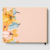 pink pumpkin patch bridal shower wedding ゲストブック (裏面)