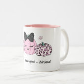 Pink Pumpkin Thanksgiving ツートーンマグカップ (正面右)