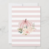 Pink Pumpkin Time Capsule Card 招待状 (裏面)