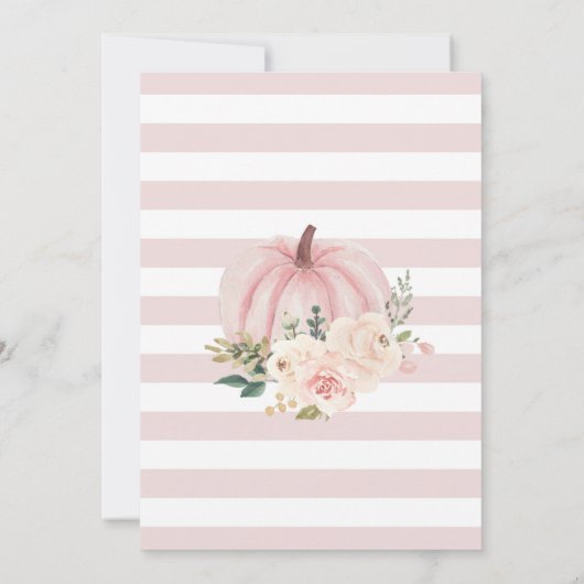 Pink Pumpkin Time Capsule Card 招待状 (裏面)