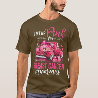 Pink Pumpkin Truck I Wear Pink For Breast Cancer A Tシャツ