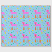 Pink Pup ラッピングペーパー (フラット)