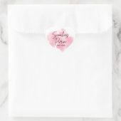 Pink Purim Label ハートシール (バッグ)