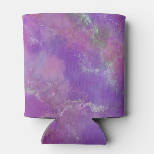Pink, Purple and Silver Marble Pattern  缶クーラー (裏面)