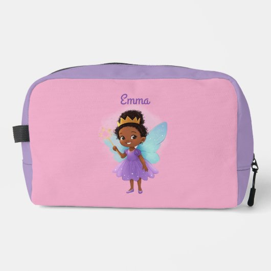 Pink & Purple Black Fairy Toiletry Bag ドップキット (正面)