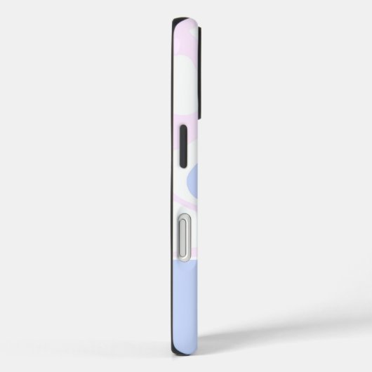 Pink Purple Blue Abstract Personalized Name Case-Mate iPhoneケース (裏面 / 右)