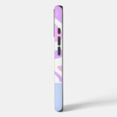 Pink Purple Blue Abstract Personalized Name Case-Mate iPhoneケース (裏面 / 左)
