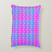 Pink, Purple, Blue Diamond Pattern アクセントクッション (裏面(縦))