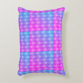 Pink, Purple, Blue Diamond Pattern アクセントクッション (正面(垂直))
