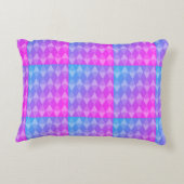 Pink, Purple, Blue Diamond Pattern アクセントクッション (裏面)