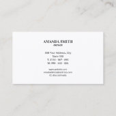 Pink Purple Blue Paw Prints Pet  Business Card 名刺 (裏面)