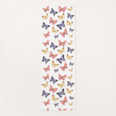 Pink Purple Butterflies ヨガマット (正面)