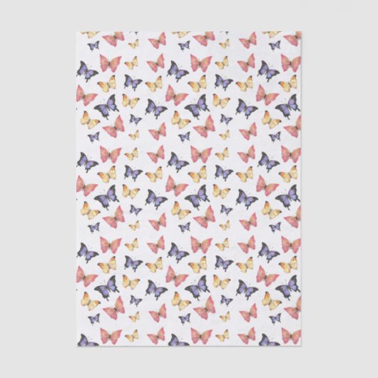 Pink Purple Butterflies 薄葉紙 (正面)