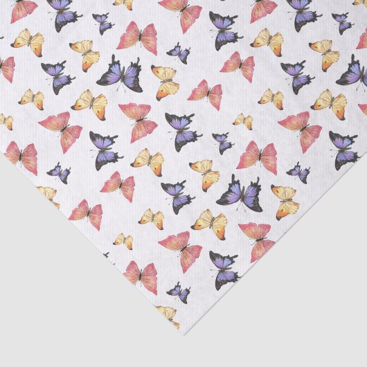 Pink Purple Butterflies 薄葉紙 (詳細)