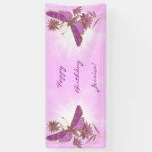 Pink Purple Butterfly 横断幕 (縦)