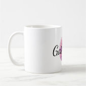 Pink Purple Cozy G Name  コーヒーマグカップ (左)
