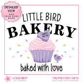 Pink Purple Cupcake Customizable Bakery エプロン